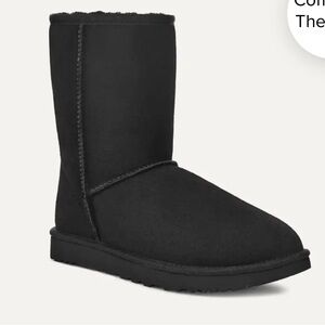 Classic Uggs Black Shearling Boots